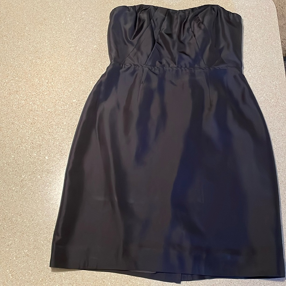 J Crew Strapless Mini Dress.  Size 8. Black